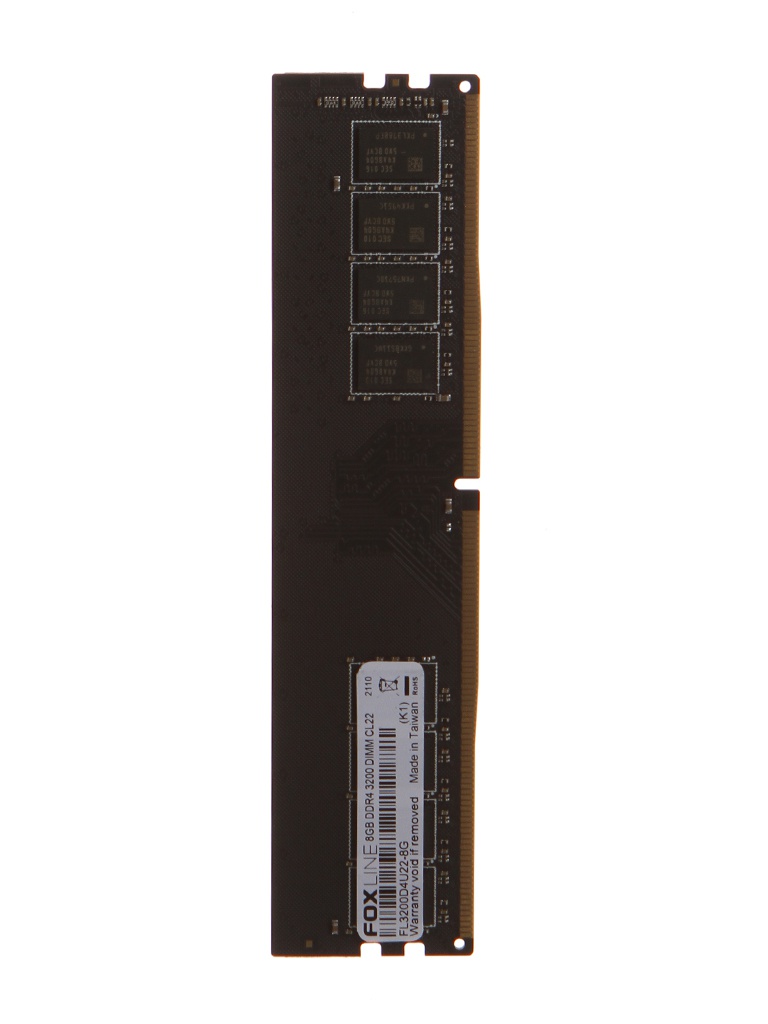 фото Модуль памяти foxline ddr4 dimm 3200mhz pc-25600 cl22 - 8gb fl3200d4u22-8g