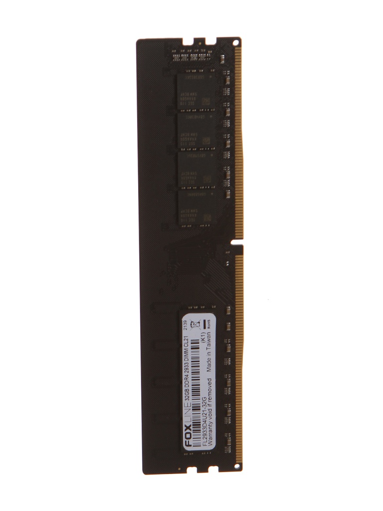 фото Модуль памяти foxline ddr4 dimm 2933mhz pc-23400 cl21 - 32gb fl2933d4u21-32g