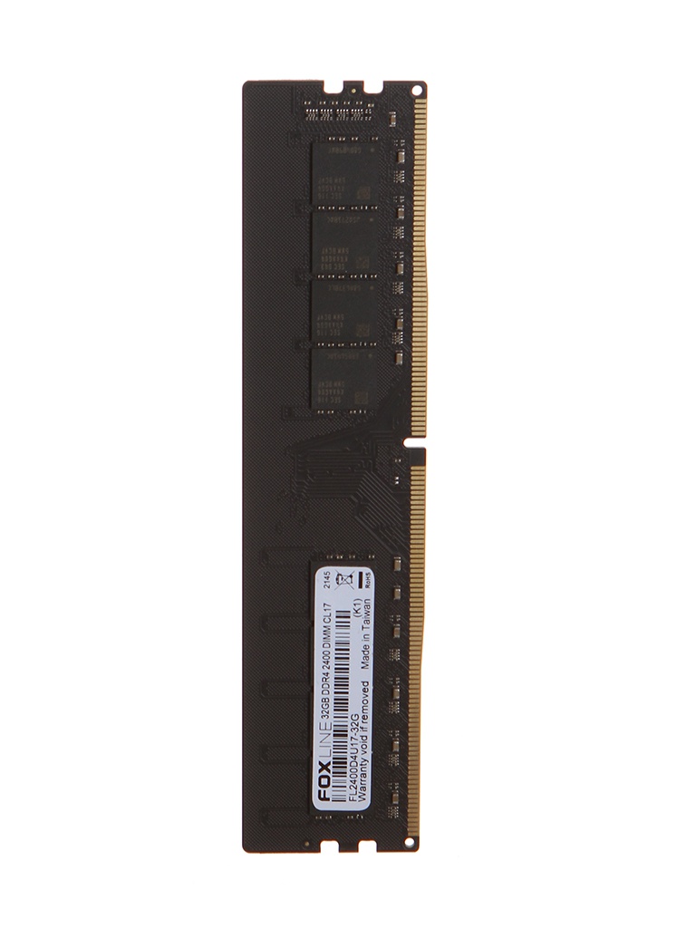 фото Модуль памяти foxline ddr4 dimm 19200mhz pc-25600 cl17 - 32gb fl2400d4u17-32g