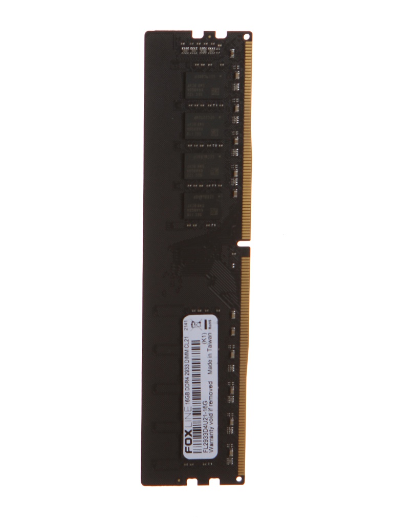 фото Модуль памяти foxline ddr4 dimm 2933mhz pc-23400 cl21 - 16gb fl2933d4u21-16g