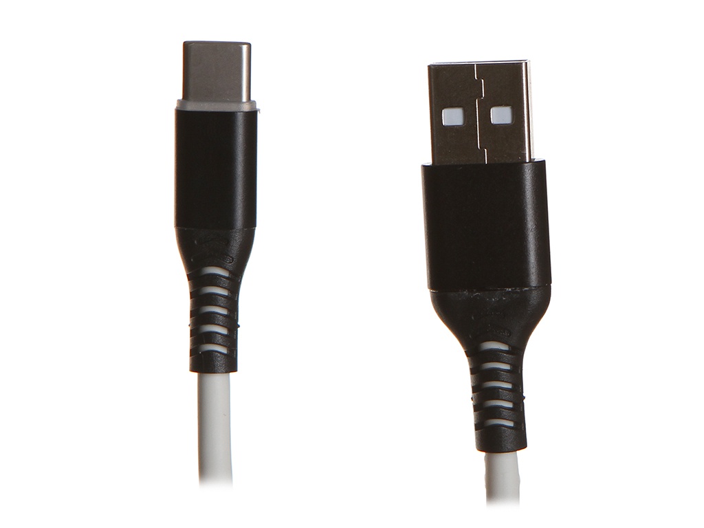 

Аксессуар GCR QC USB Type-C 1m White Black GCR-53759, GCR-53759