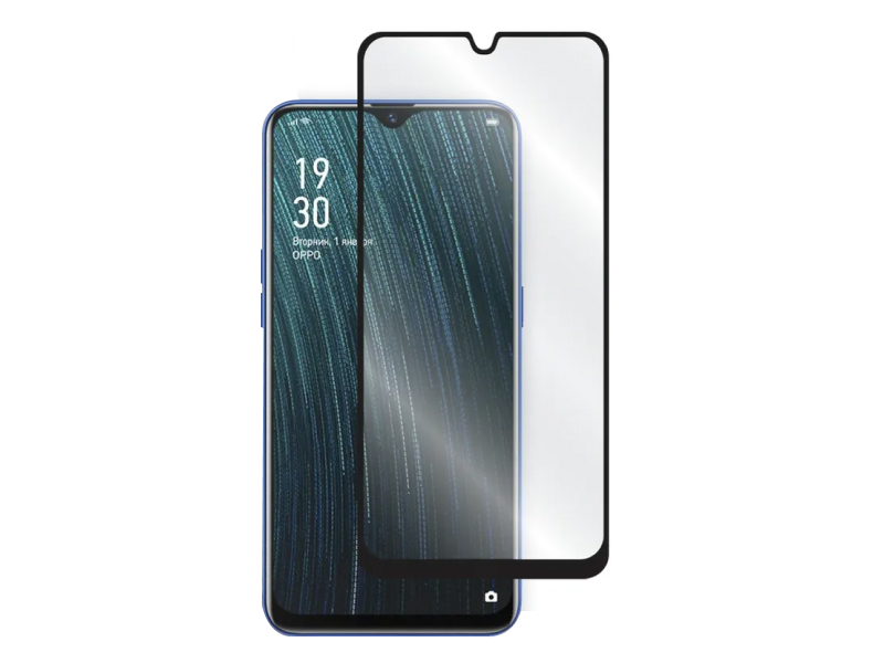 

Защитное стекло LuxCase для Oppo A5s 2.5D Full Glue 0.33mm Black Frame 78189, Oppo A5s