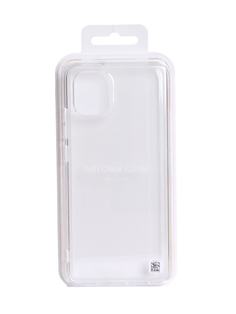 фото Чехол samsung galaxy a03 soft clear cover transparent ef-qa035ttegru