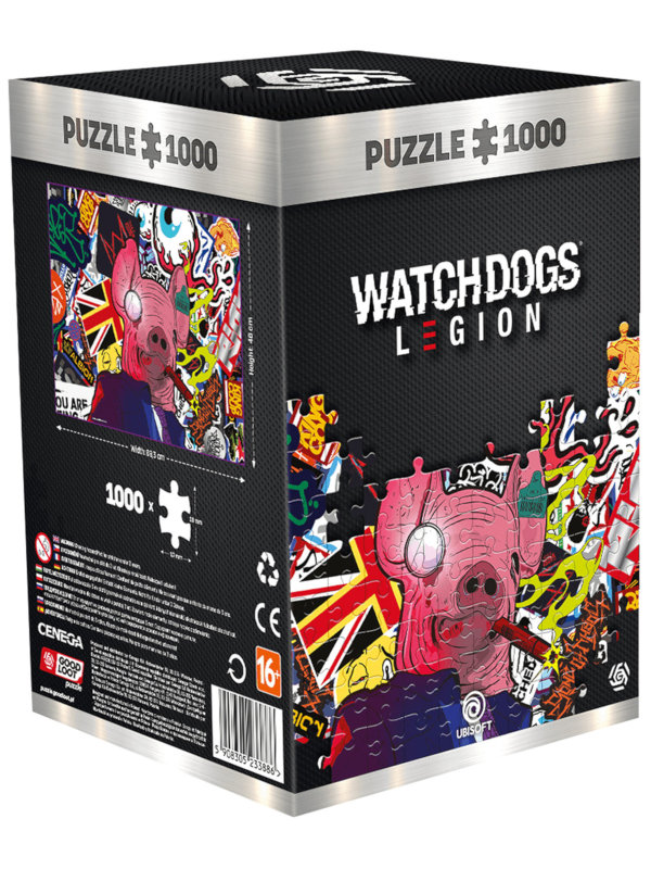 фото Пазл good loot watch dogs legion pig mask 1000 элементов 5908305233886