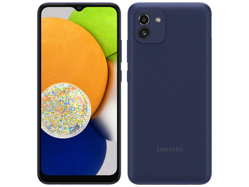 фото Сотовый телефон samsung sm-a035f galaxy a03 3/32gb blue sm-a035fzbdser