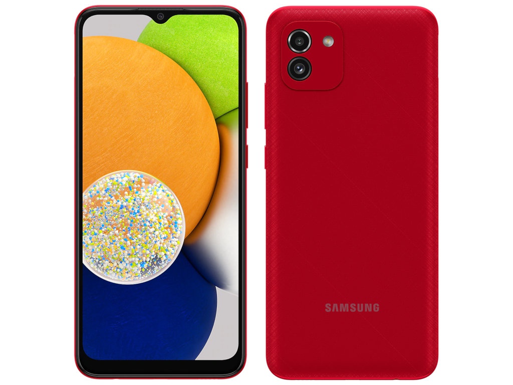 фото Сотовый телефон samsung sm-a035f galaxy a03 4/64gb red sm-a035fzrgser