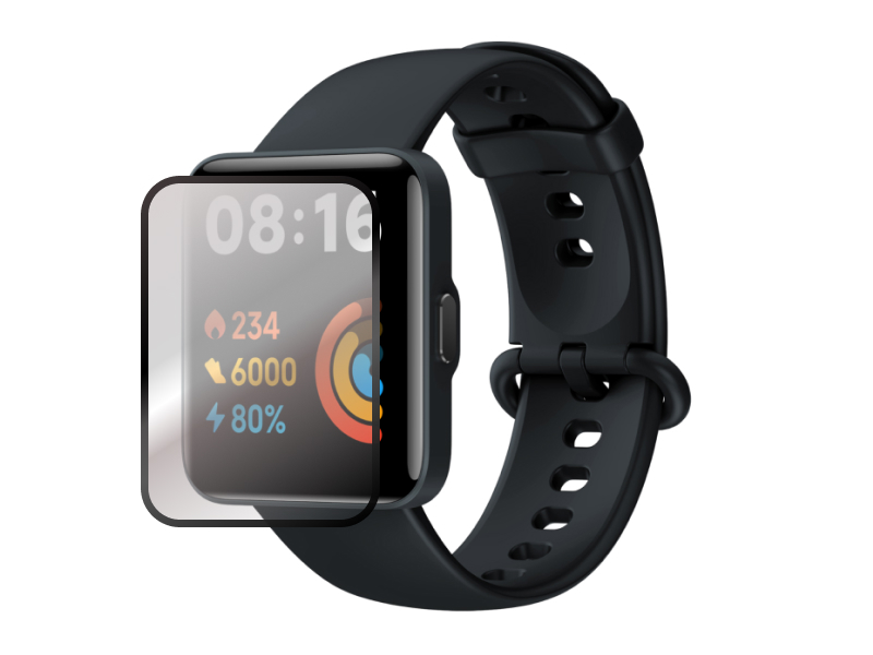 

Аксессуар Полимерное защитное стекло Red Line для Xiaomi Redmi Watch 2 Lite PMMA 3D Black УТ000029957, Xiaomi Redmi Watch 2 Lite