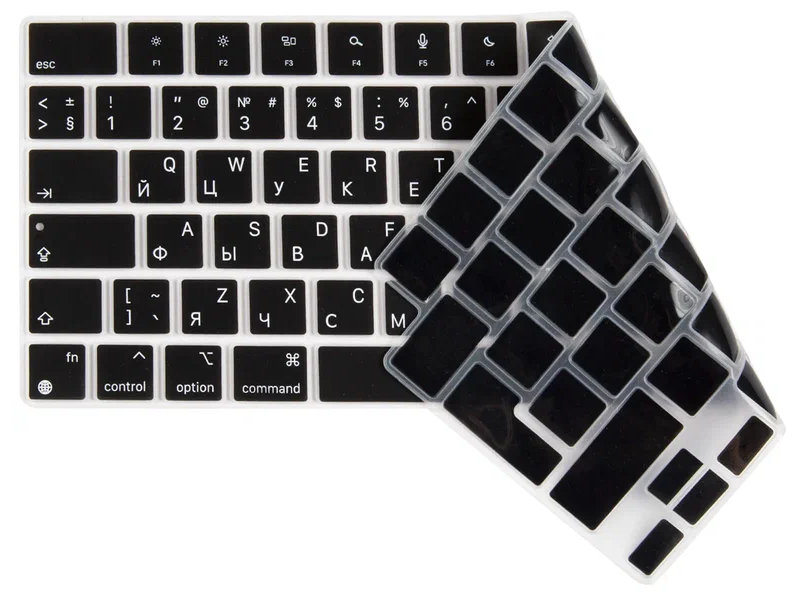 фото Аксессуар накладка на клавиатуру barn&hollis для apple macbook pro 16 2021 black ут000029947 barn&amp;hollis