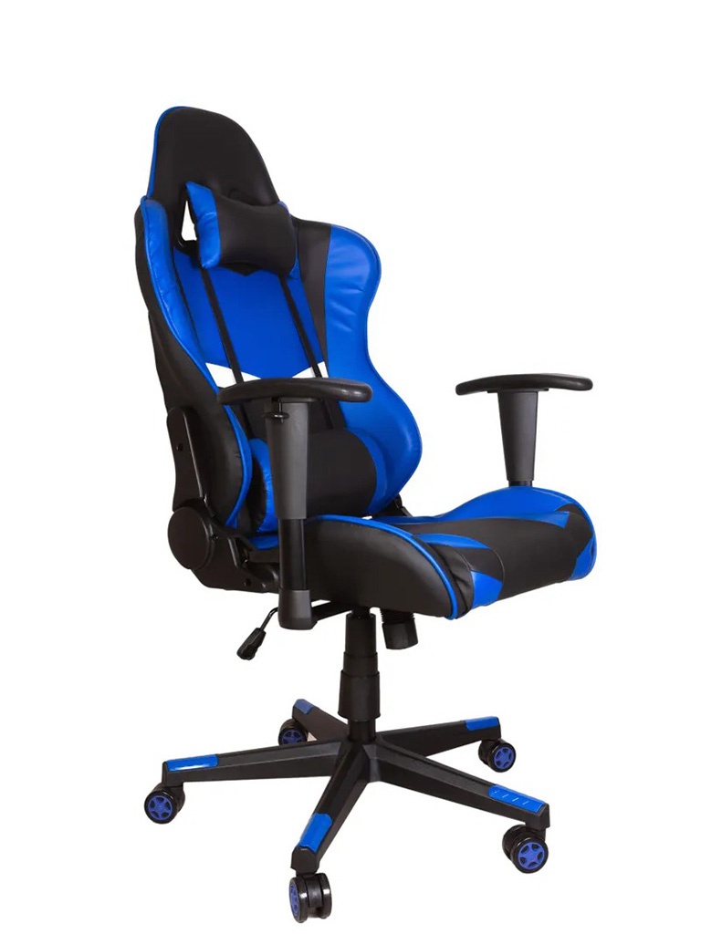 фото Компьютерное кресло gramber b06 blue-black-white