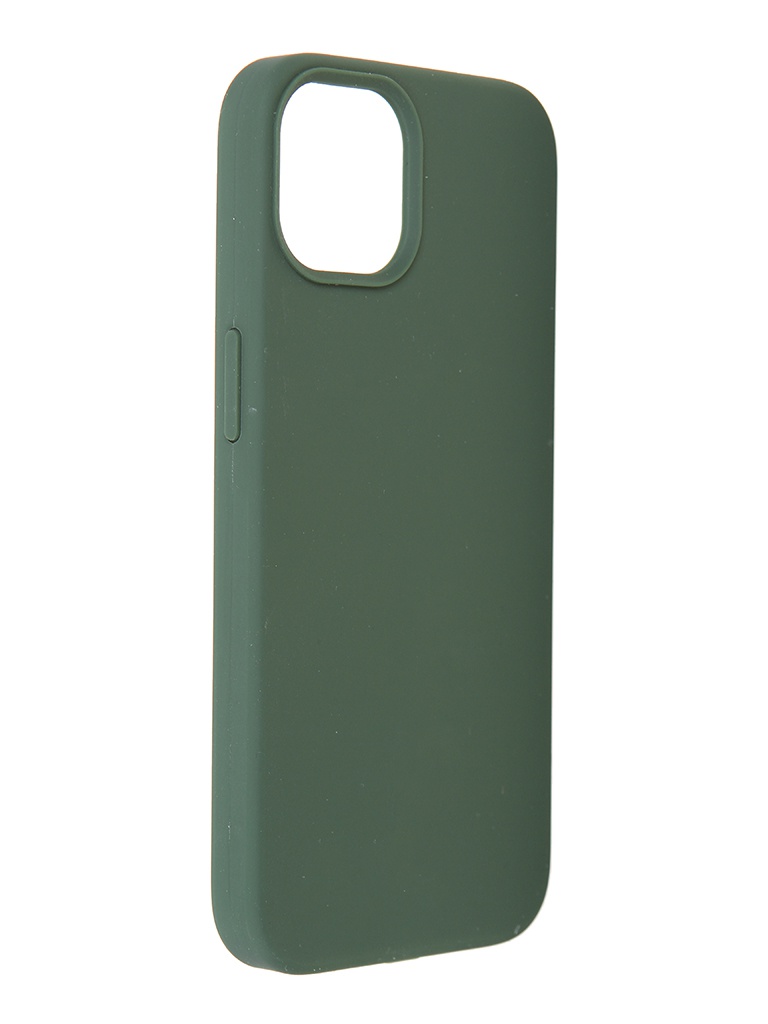 фото Защитный чехол luxcase для apple iphone 13 liquid silicone 2mm dark green 69050