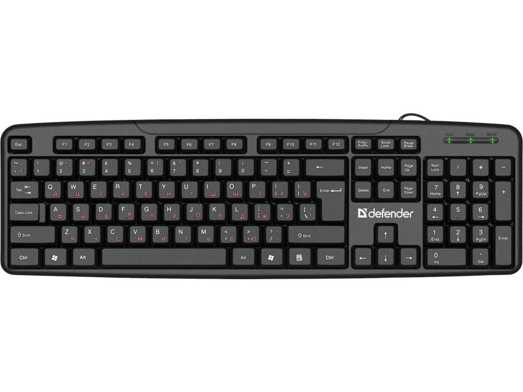 

Клавиатура Defender Astra HB-588 Black 45588, 45588