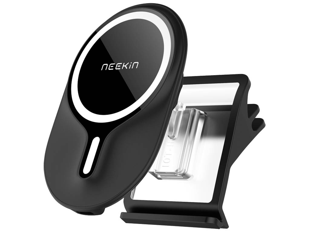 фото Держатель nillkin energy w2 magnetic car mount with wireless charging tsla black 25805