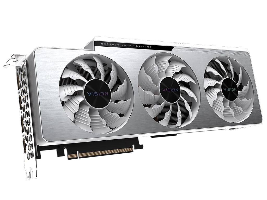 фото Видеокарта gigabyte geforce rtx 3070 ti vision oc 8g 1830mhz pci-e 4.0 8196mb 19000mhz 256 bit 3xdp 3xhdmi hdcp gv-n307tvision oc-8gd выгодный набор + серт. 200р!!!