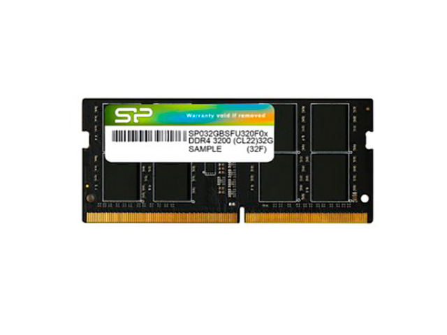 фото Модуль памяти silicon power ddr4 so-dimm 2400mhz pc-19200 cl17 - 4gb sp004gbsfu240x02