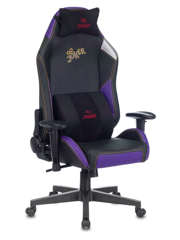 фото Компьютерное кресло zombie hero joker pro black-purple 1535351 выгодный набор + серт. 200р!!!