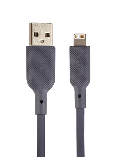 Аксессуар Qumo MFI С48 USB-A - Lightning 1m Grey 32992
