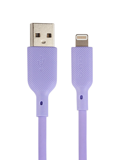 Аксессуар Qumo MFI С48 USB-A - Lightning 1m Purple 32991