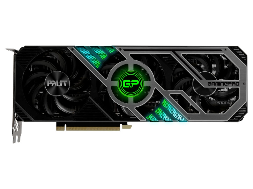 фото Видеокарта palit geforce rtx 3080 gamingpro 12g lhr 1710mhz pci-e 12288mb 19000mhz 384 bit hdmi 3xdp ned3080019kb-132aa lhr