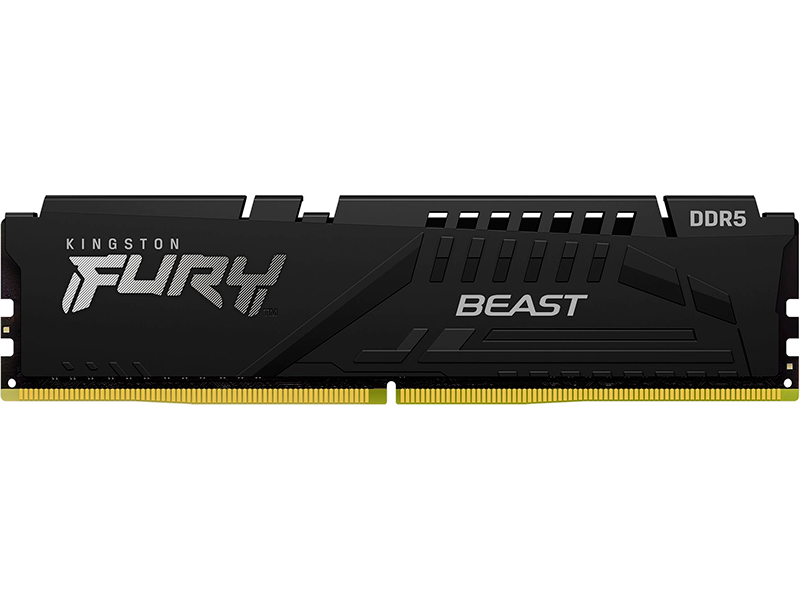 Модуль памяти Kingston Fury Beast DDR5 DIMM 5200Mhz PC-41600 CL40 - 16Gb KF552C40BB-16 модуль памяти kingston fury beast ddr5 dimm pc 48000 6000mhz cl40 16gb kf560c40bb 16