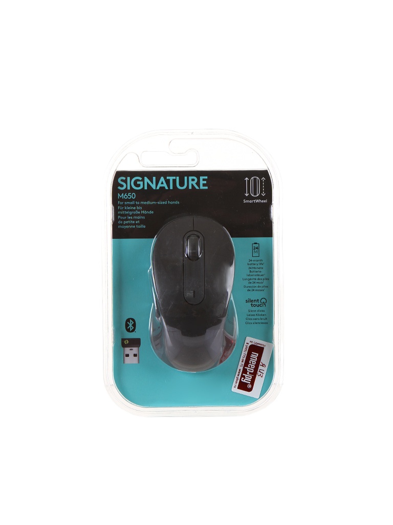 фото Мышь logitech m650 graphite 910-006253