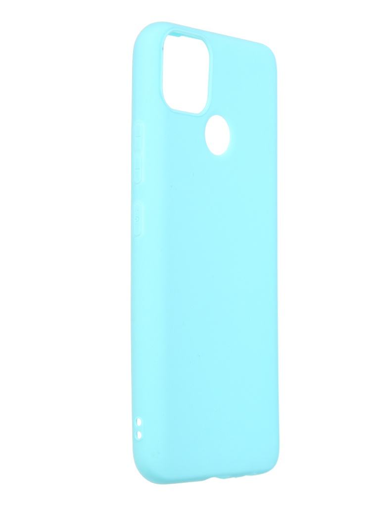 фото Чехол pero для realme c25s soft touch turquoise cc1c-0103-ty