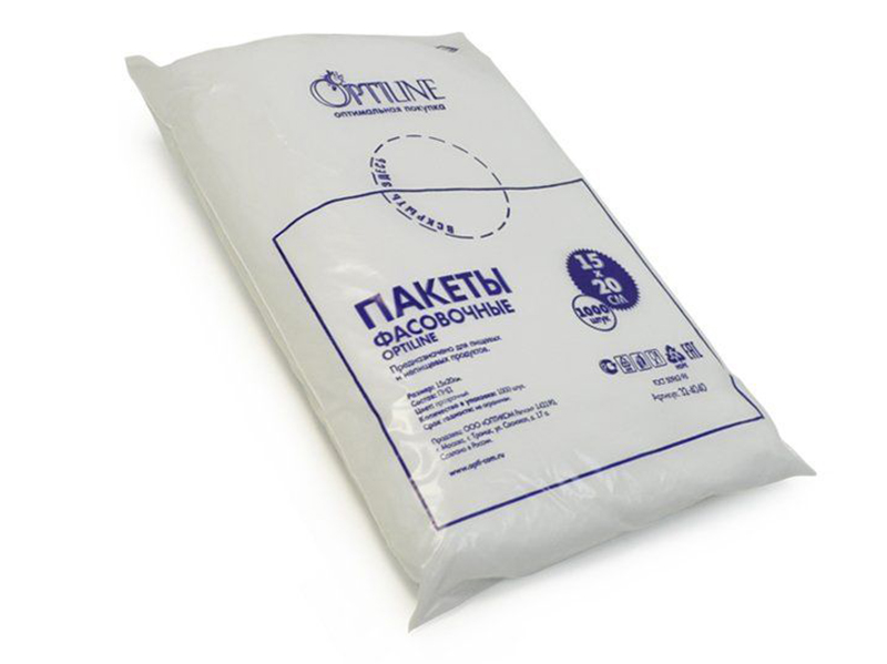 

Пакет фасовочный OptiLine 15х20cm 1000шт 32-4040, 32-4040
