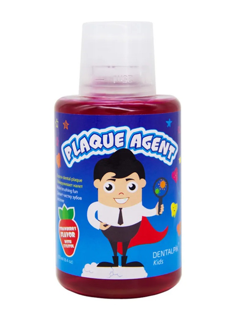 фото Жидкость для индикации зубного налета dentalpik plaque agent strawberry 250ml red nd-4610-2