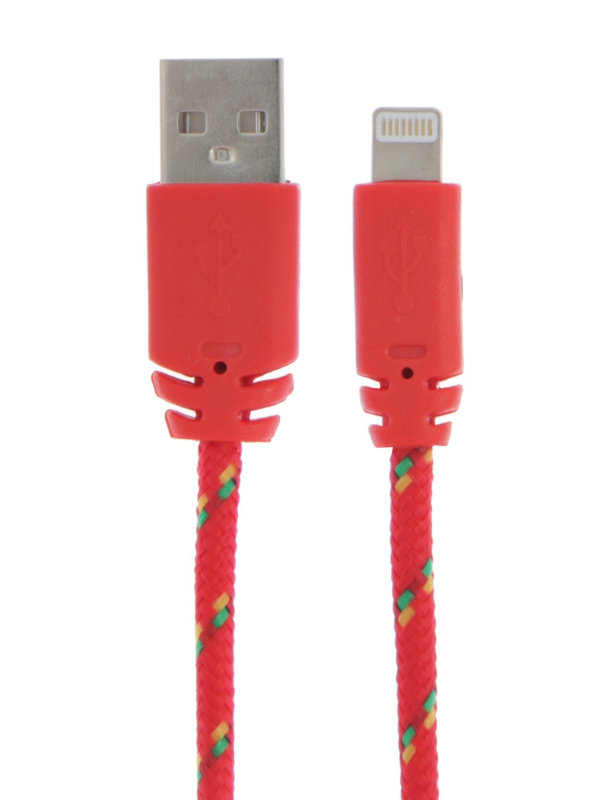 Аксессуар Luazon USB - Lightning 1А 1m Red 4488793