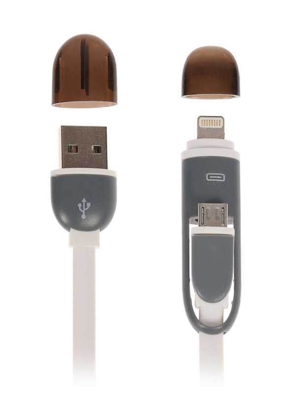 

Аксессуар Luazon USB - microUSB - Lightning 1 А, 0.9m White 4283686, 4283686