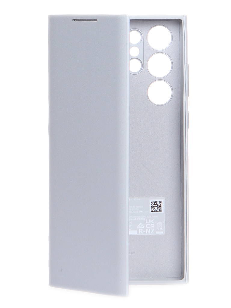 фото Чехол для samsung galaxy s22 ultra smart led view cover light grey ef-ns908pjegru