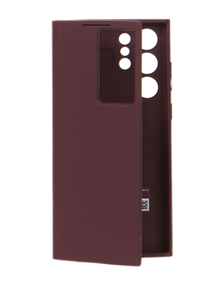 фото Чехол для samsung galaxy s22 ultra smart clear view cover burgundy ef-zs908ceegru