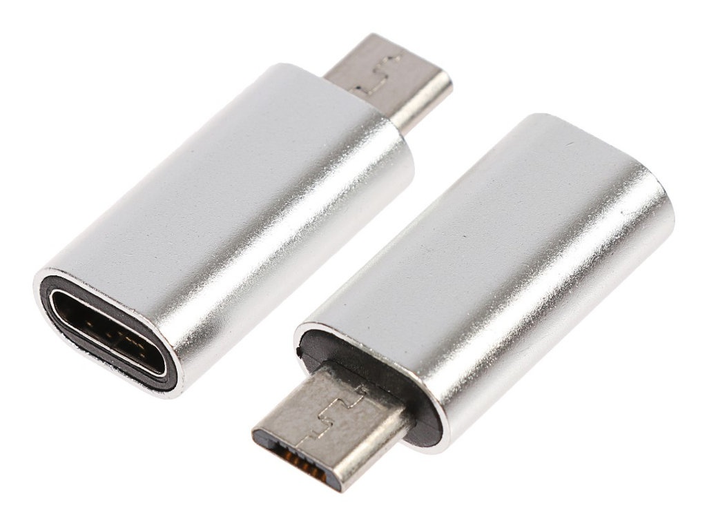 

Аксессуар Luazon USB Type-C - MicroUSB Silver 4283700, 4283700