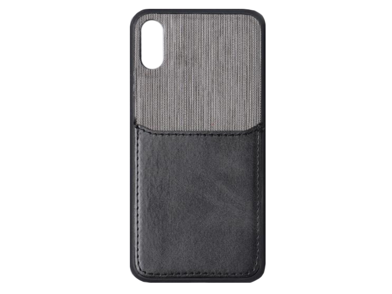 

Чехол Luazon для APPLE iPhone X / XS Leatherette с отсеком под карты Black 5864413, APPLE iPhone X / XS