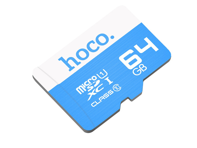 фото Карта памяти 64gb - hoco micro secure digital class 10 blue 6957531085829