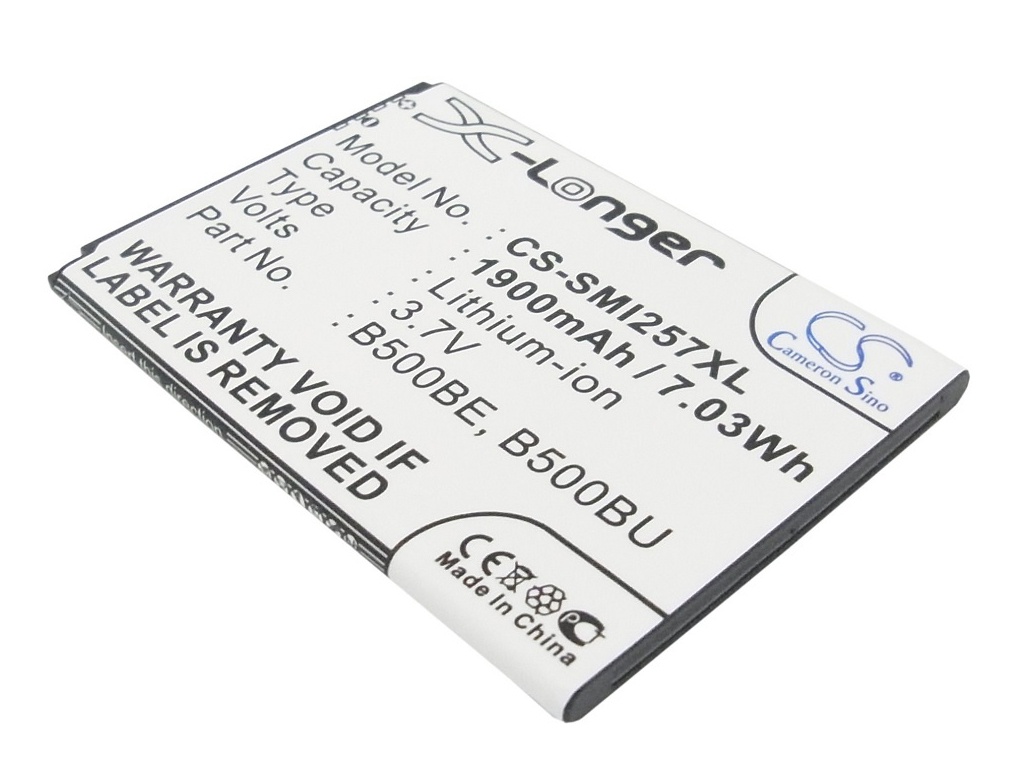 фото Аккумулятор cameronsino (схожий с b500ae) для galaxy s4 mini gt-i9190 cs-smi257xl 3.7v 1900mah 7.03wh 063269