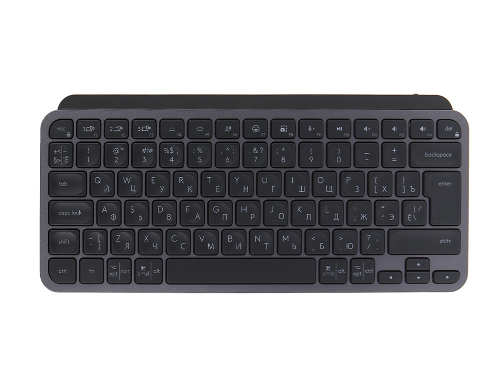 фото Клавиатура logitech mx keys mini minimalist wireless lluminated keyboard graphite 920-010501 выгодный набор + серт. 200р!!!