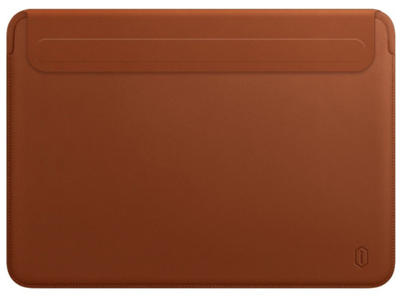 фото Аксессуар чехол wiwu для apple macbook 16.2 2021 skin new pro 2 leather sleeve brown 6936686401494