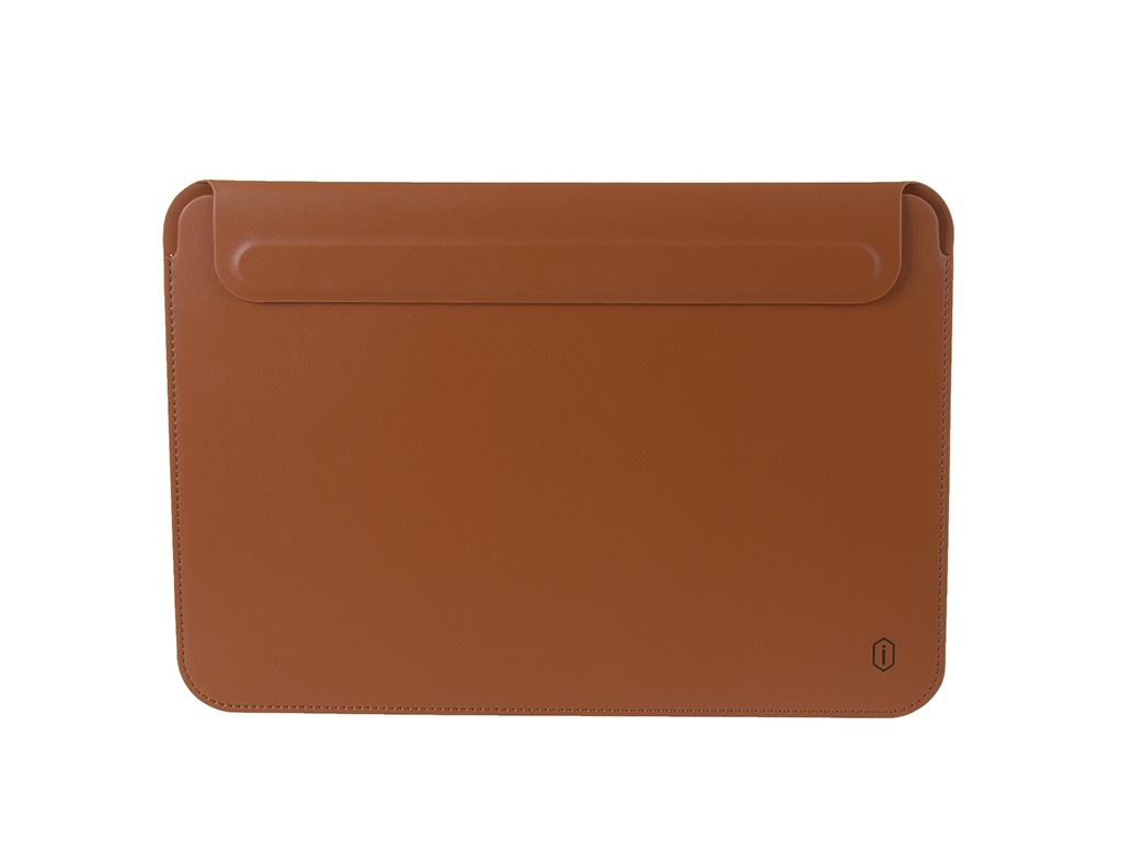 Аксессуар Чехол Wiwu для APPLE MacBook Pro 13 / Air 13 2018 Skin New Pro 2 Leather Sleeve Brown 6973218931234