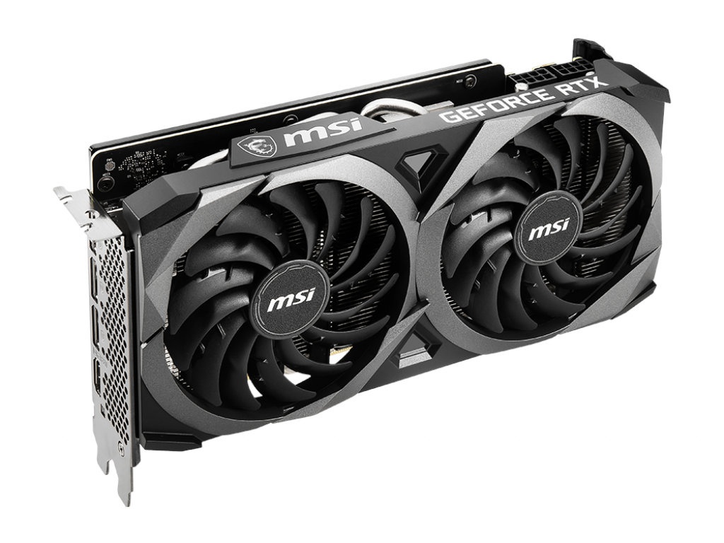 фото Видеокарта msi geforce rtx 3070 lhr 1725mhz pci-e 4.0 8192mb 14000mhz 256-bit hdmi 3xdp rtx 3070 ventus 2x 8g lhr