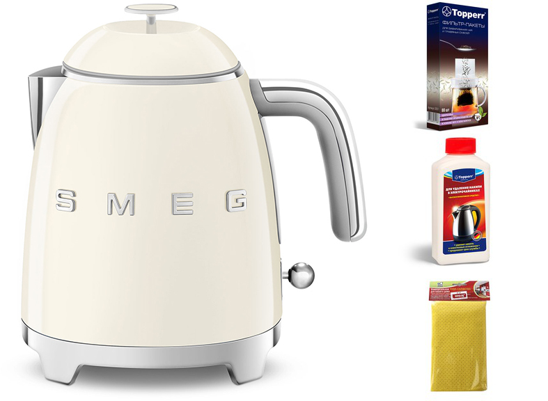 фото Чайник smeg klf05creu 800ml выгодный набор + серт. 200р!!!