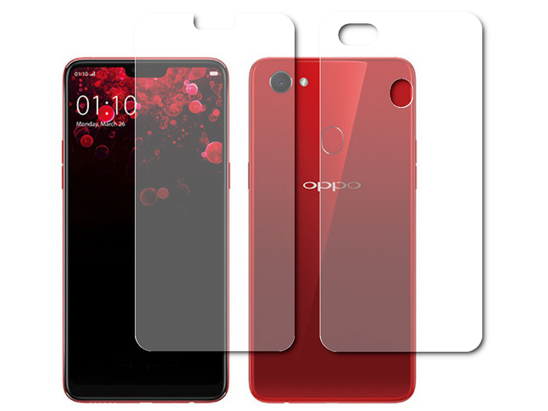 Гидрогелевая пленка LuxCase для Oppo F7 0.14mm Front and Back Transparent 87660 защитная пленка luxcase для oppo a32 0 14mm front transparent 86878