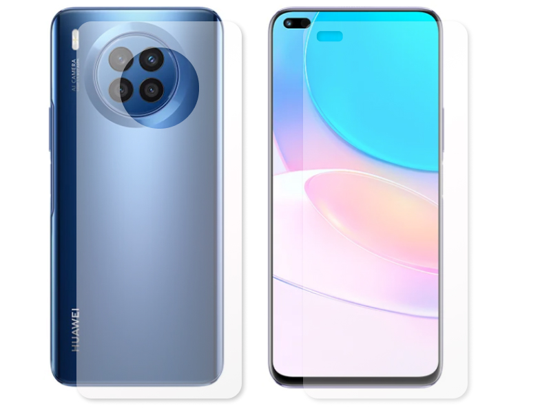 Гидрогелевая пленка LuxCase для Huawei Nova 8i 0.14mm Front and Back Transparent 89902 гидрогелевая пленка luxcase для huawei nova 8 se 4g 0 14mm антишпион front 90047