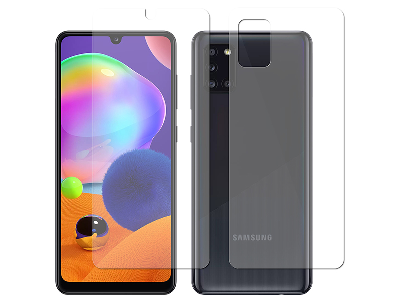 Гидрогелевая пленка LuxCase для Samsung Galaxy A31 0.14mm Matte Front and Back 87103 гидрогелевая пленка luxcase для samsung galaxy a02 0 14mm back matte 86366