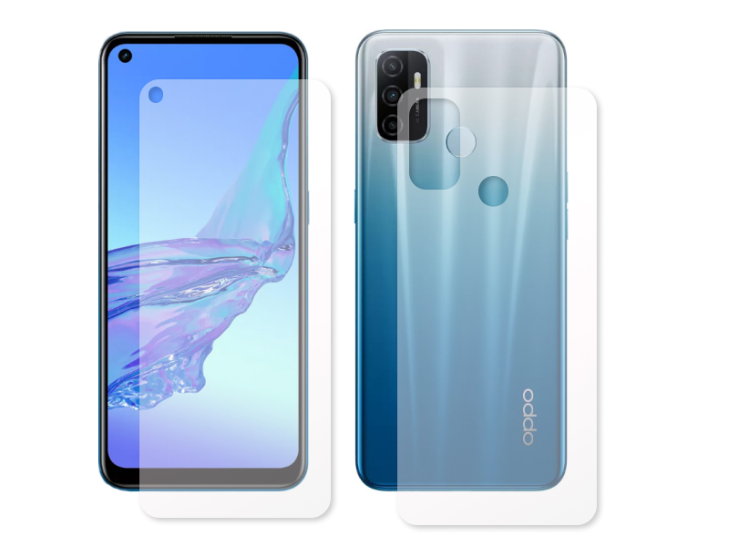 Гидрогелевая пленка LuxCase для Oppo A32 0.14mm Front and Back Transparent 86979 защитная пленка luxcase для oppo a32 0 14mm front transparent 86878