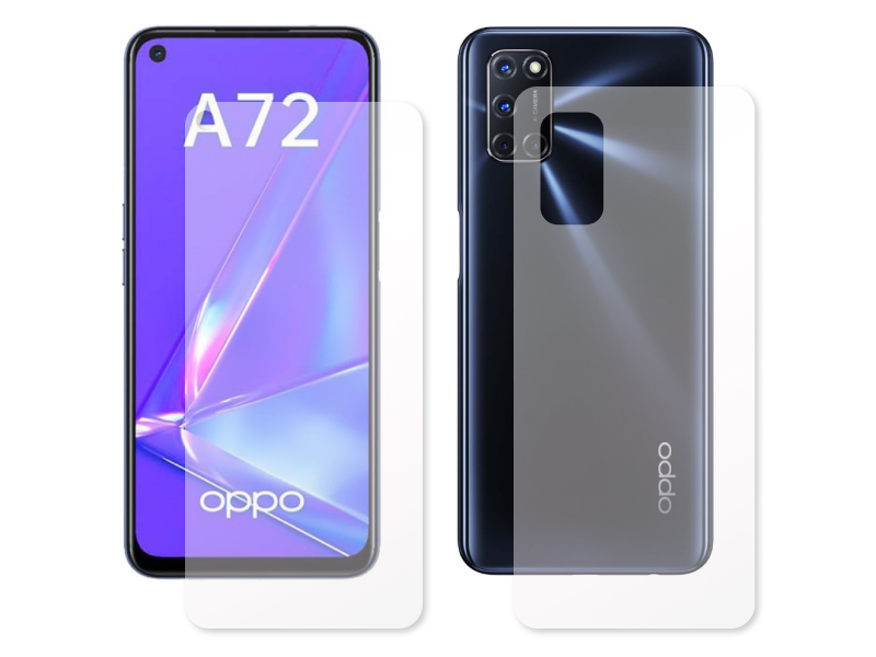Гидрогелевая пленка LuxCase для Oppo A72 0.14mm Front and Back Transparent 86978 пленка гидрогелевая luxcase для oppo a15 0 14mm front transparent 86554