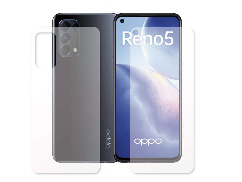Гидрогелевая пленка LuxCase для Oppo Reno 5 0.14mm Front and Back Transparent 86977 гидрогелевая пленка luxcase для oppo a54 5g 0 14mm front matte 90348