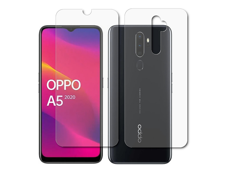 Гидрогелевая пленка LuxCase для Oppo A5 2020 0.14mm Front and Back Transparent 86975 гидрогелевая пленка luxcase для oppo a9 2020 0 14mm front transparent 86869