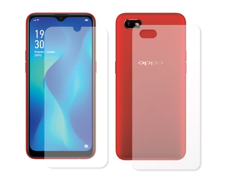 Гидрогелевая пленка LuxCase для Oppo A1k 0.14mm Front and Back Transparent 86973 гидрогелевая пленка luxcase для itel a48 0 14mm front transparent 86566