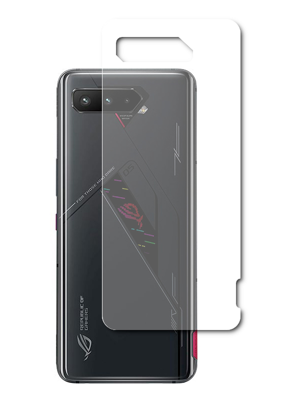 Гидрогелевая пленка LuxCase для ASUS ROG Phone 5s Pro 0.14mm Back Matte 90036 чехол mypads герб бурятия для asus rog phone 6 задняя панель накладка бампер