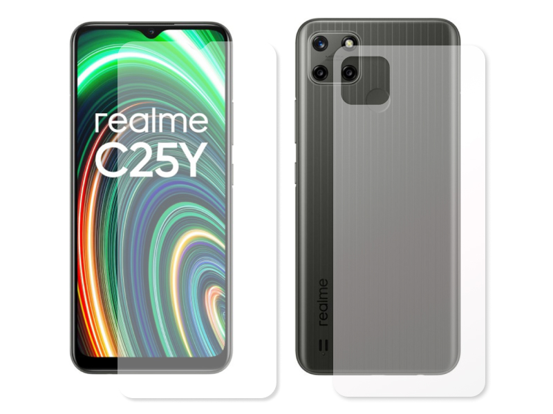 Гидрогелевая пленка LuxCase для Realme C25y 0.14mm Matte Front and Back 89780 гидрогелевая пленка luxcase для realme gt 2 0 14mm matte front 90604